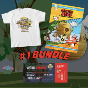 Save the Bees Bundle - T-Shirt + Virtual Ticket + Digital Comic