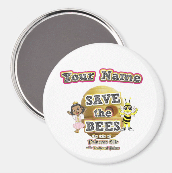 Save the Bees - Customizable Magnet