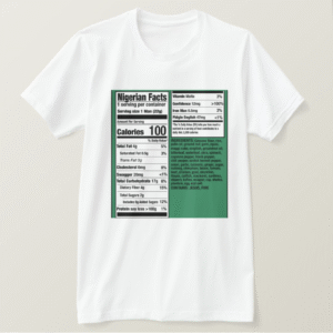Nigerian Men Nutritional Facts T-Shirt + Save the Bees Film
